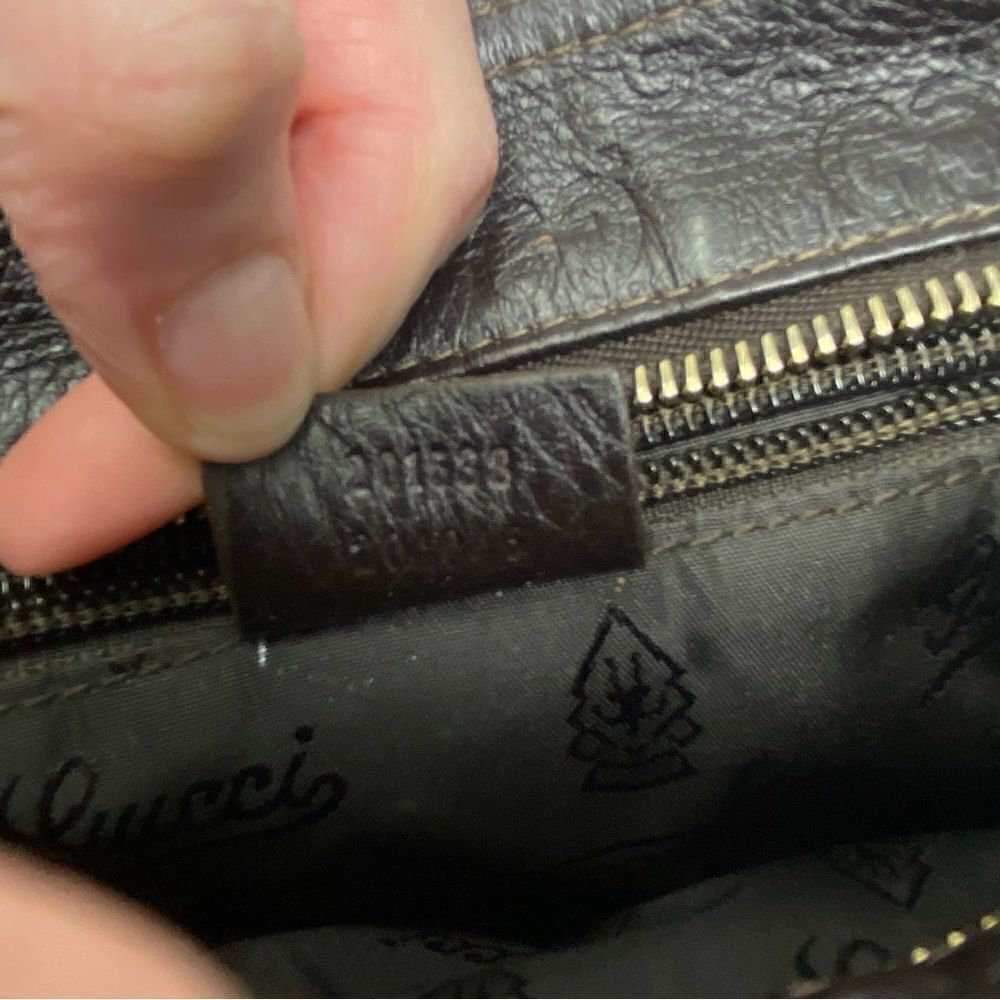 Gucci Dark Brown Guccissima Leather Crossbody Bag - Picture 11 of 11